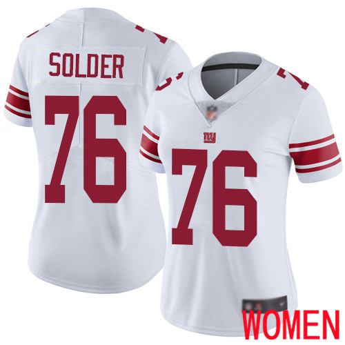 Women New York Giants #76 Nate Solder White Vapor Untouchable Limited Player Football NFL Jersey->youth nfl jersey->Youth Jersey